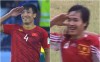 Sau 20 năm, bóng đá Việt lại tiếp tục được chứng kiến màn 'ăn mừng' trùng hợp bất ngờ giữa Tiến Dũng và danh thủ Hồng Sơn