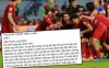 Bức thư khẩn gửi đội tuyển Việt Nam với phong cách chuyên Sử gây sốt MXH vì quá độc đáo và hào hùng